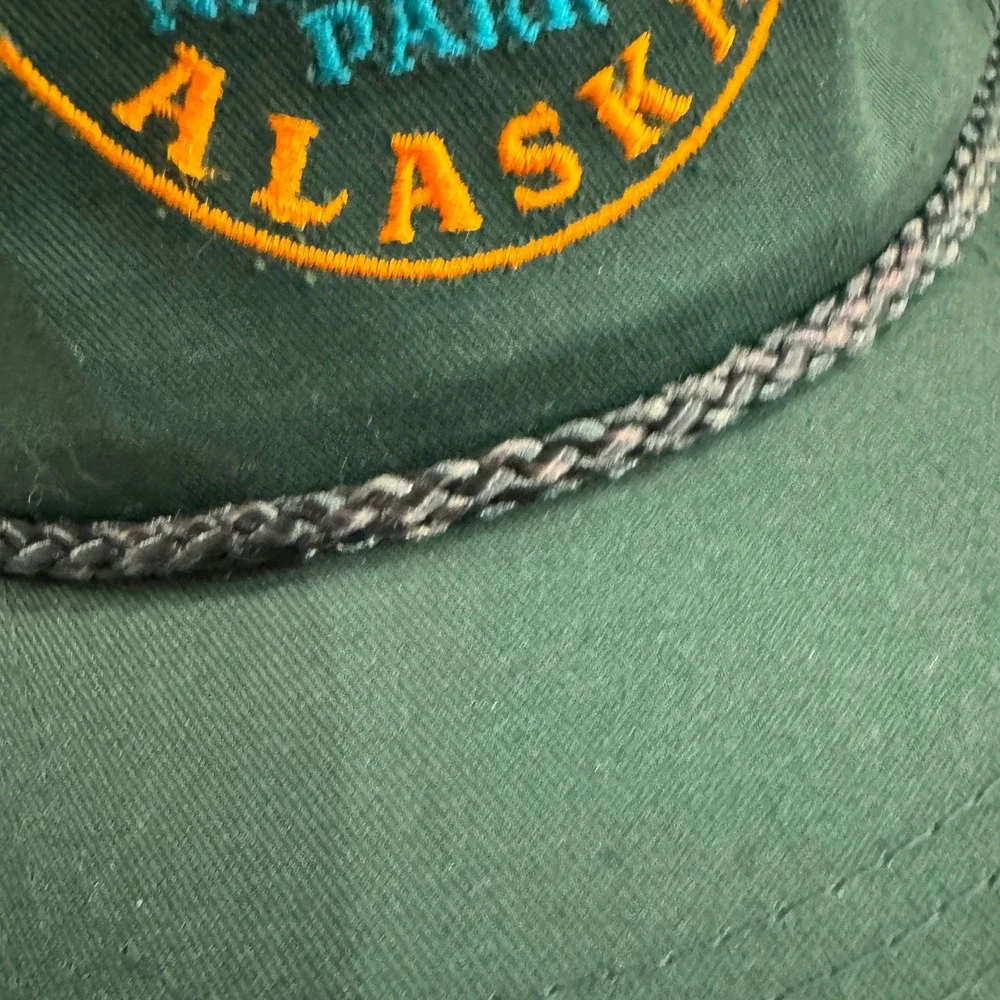 Denali National Park Alaska‎ Embroidered Rope Hat Green Adult One Size Snapback